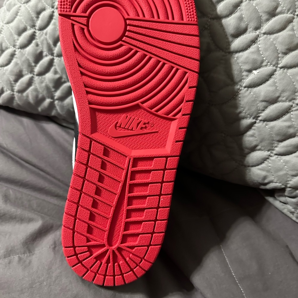 Jordan Air 1 Low in White, Black, and Red - Picture 11 of 14